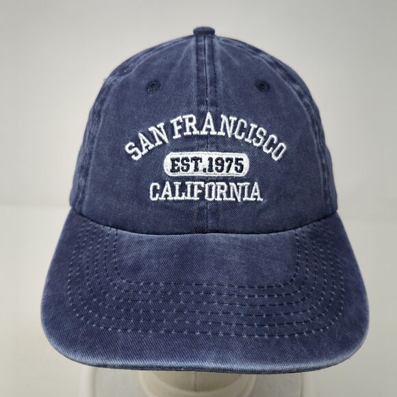 San Francisco California Est. 1975 Slideback Hat Blue OS Adjustable Embroidered - Picture 2 of 8